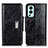 Funda de Cuero Cartera con Soporte Carcasa N04P para OnePlus Nord 2 5G Negro