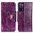 Funda de Cuero Cartera con Soporte Carcasa N04P para Oppo A55 5G Morado