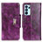 Funda de Cuero Cartera con Soporte Carcasa N04P para Oppo Reno6 Pro 5G India Morado