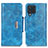 Funda de Cuero Cartera con Soporte Carcasa N04P para Samsung Galaxy M32 4G Azul Cielo