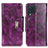 Funda de Cuero Cartera con Soporte Carcasa N04P para Samsung Galaxy M32 4G Morado