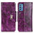 Funda de Cuero Cartera con Soporte Carcasa N04P para Samsung Galaxy M52 5G Morado