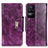 Funda de Cuero Cartera con Soporte Carcasa N04P para Xiaomi Redmi K40S 5G Morado