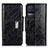 Funda de Cuero Cartera con Soporte Carcasa N04P para Xiaomi Redmi K50 5G Negro