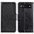 Funda de Cuero Cartera con Soporte Carcasa N05P para Google Pixel 7a 5G Negro