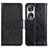 Funda de Cuero Cartera con Soporte Carcasa N05P para Huawei Honor 90 5G Negro