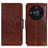 Funda de Cuero Cartera con Soporte Carcasa N05P para Huawei Honor Magic6 Lite 5G Marron