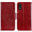 Funda de Cuero Cartera con Soporte Carcasa N05P para Huawei Honor X5 Rojo