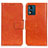 Funda de Cuero Cartera con Soporte Carcasa N05P para Motorola Moto E13 Naranja