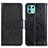 Funda de Cuero Cartera con Soporte Carcasa N05P para Motorola Moto Edge 20 Lite 5G Negro