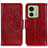 Funda de Cuero Cartera con Soporte Carcasa N05P para Motorola Moto Edge (2023) 5G Rojo