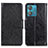 Funda de Cuero Cartera con Soporte Carcasa N05P para Motorola Moto Edge 40 Neo 5G Negro