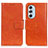 Funda de Cuero Cartera con Soporte Carcasa N05P para Motorola Moto Edge Plus (2022) 5G Naranja