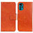 Funda de Cuero Cartera con Soporte Carcasa N05P para Motorola Moto G22 Naranja