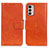 Funda de Cuero Cartera con Soporte Carcasa N05P para Motorola Moto G42 Naranja