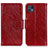 Funda de Cuero Cartera con Soporte Carcasa N05P para Motorola Moto G50 5G Rojo