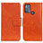 Funda de Cuero Cartera con Soporte Carcasa N05P para Motorola Moto G50 Naranja