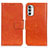 Funda de Cuero Cartera con Soporte Carcasa N05P para Motorola MOTO G52 Naranja