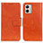 Funda de Cuero Cartera con Soporte Carcasa N05P para Motorola Moto G53 5G Naranja