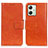 Funda de Cuero Cartera con Soporte Carcasa N05P para Motorola Moto G54 5G Naranja