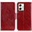 Funda de Cuero Cartera con Soporte Carcasa N05P para Motorola Moto G54 5G Rojo