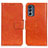 Funda de Cuero Cartera con Soporte Carcasa N05P para Motorola Moto G62 5G Naranja