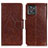 Funda de Cuero Cartera con Soporte Carcasa N05P para Motorola ThinkPhone 5G Marron