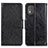 Funda de Cuero Cartera con Soporte Carcasa N05P para Nokia C02 Negro