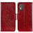 Funda de Cuero Cartera con Soporte Carcasa N05P para Nokia C02 Rojo