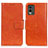 Funda de Cuero Cartera con Soporte Carcasa N05P para Nokia C210 Naranja