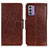 Funda de Cuero Cartera con Soporte Carcasa N05P para Nokia G310 5G Marron