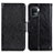 Funda de Cuero Cartera con Soporte Carcasa N05P para Oppo F19 Pro Negro