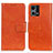 Funda de Cuero Cartera con Soporte Carcasa N05P para Oppo F21 Pro 4G Naranja