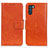 Funda de Cuero Cartera con Soporte Carcasa N05P para Oppo K9 Pro 5G Naranja