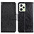 Funda de Cuero Cartera con Soporte Carcasa N05P para Realme C35 Negro