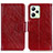 Funda de Cuero Cartera con Soporte Carcasa N05P para Realme C35 Rojo