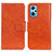 Funda de Cuero Cartera con Soporte Carcasa N05P para Realme GT Neo2 5G Naranja