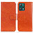 Funda de Cuero Cartera con Soporte Carcasa N05P para Realme Q5 5G Naranja