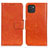 Funda de Cuero Cartera con Soporte Carcasa N05P para Samsung Galaxy A03 Naranja