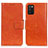 Funda de Cuero Cartera con Soporte Carcasa N05P para Samsung Galaxy A03s Naranja