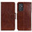 Funda de Cuero Cartera con Soporte Carcasa N05P para Samsung Galaxy A05s Marron