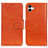 Funda de Cuero Cartera con Soporte Carcasa N05P para Samsung Galaxy F14 5G Naranja