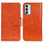 Funda de Cuero Cartera con Soporte Carcasa N05P para Samsung Galaxy F23 5G Naranja