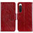 Funda de Cuero Cartera con Soporte Carcasa N05P para Sony Xperia 10 IV Rojo