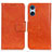 Funda de Cuero Cartera con Soporte Carcasa N05P para Sony Xperia 5 V Naranja