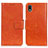 Funda de Cuero Cartera con Soporte Carcasa N05P para Sony Xperia Ace III Naranja