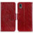 Funda de Cuero Cartera con Soporte Carcasa N05P para Sony Xperia Ace III Rojo