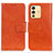 Funda de Cuero Cartera con Soporte Carcasa N05P para Vivo V23 5G Naranja