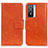 Funda de Cuero Cartera con Soporte Carcasa N05P para Vivo Y74s 5G Naranja