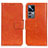 Funda de Cuero Cartera con Soporte Carcasa N05P para Xiaomi Mi 12T 5G Naranja